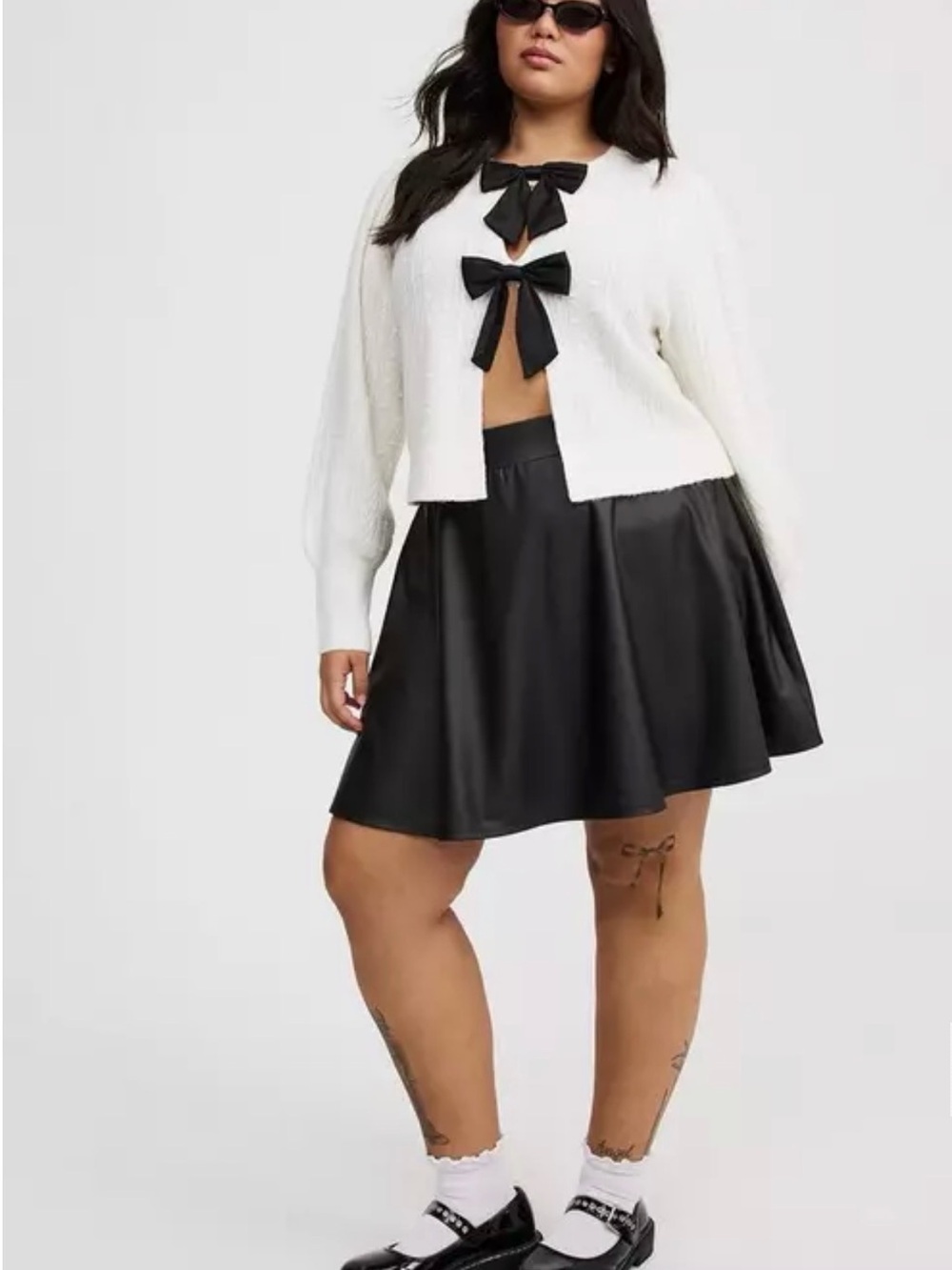 NWOT TORRID Faux Leather Circle Skirt